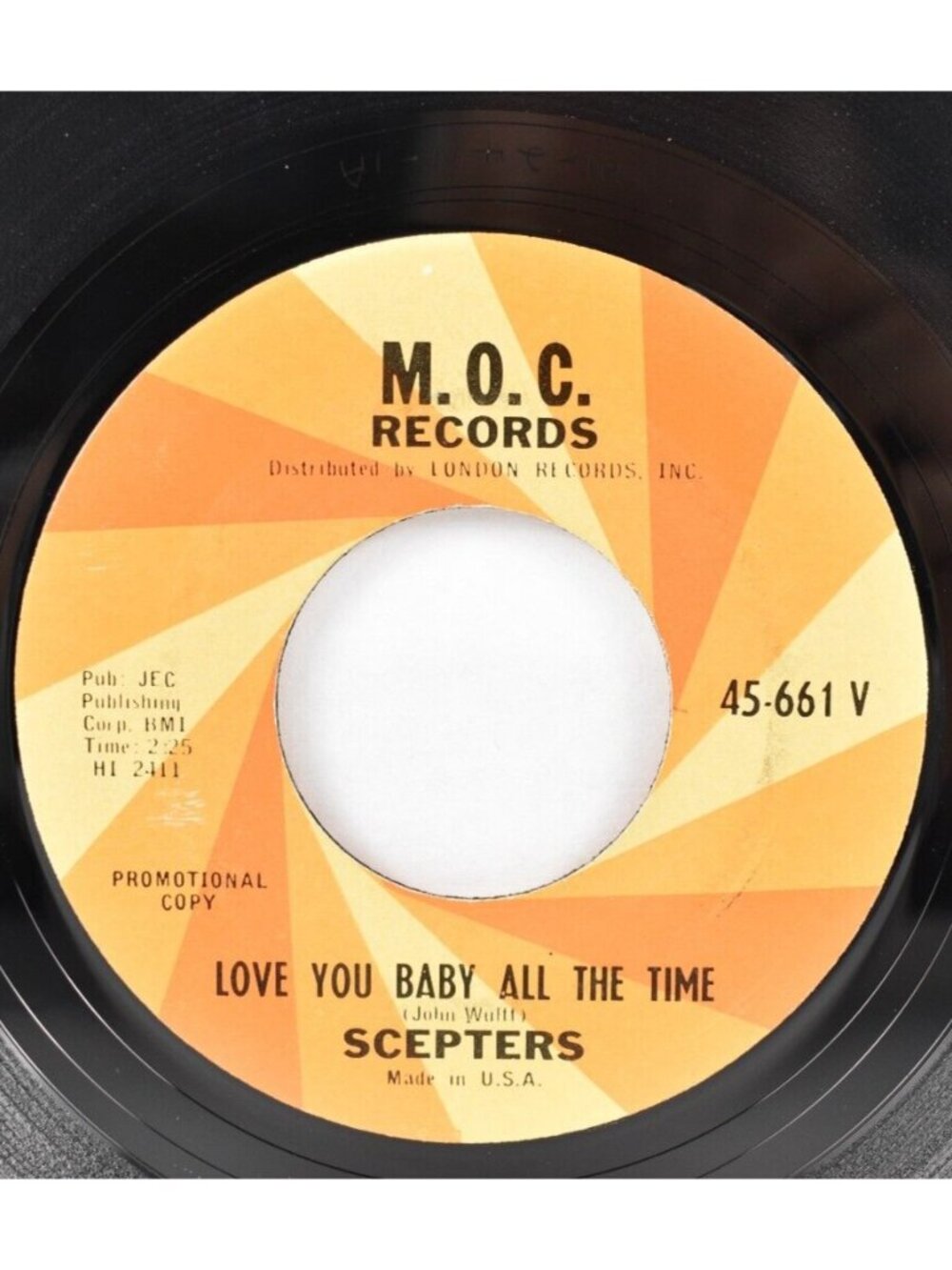 Scepters - Little Girls Were Made To Love / Love You Baby All The Time MOC Promo - Picture 2 of 4